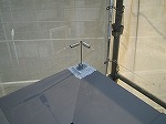 屋上の防鳥ワイヤー施工