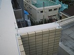 屋上の防鳥ワイヤー施工